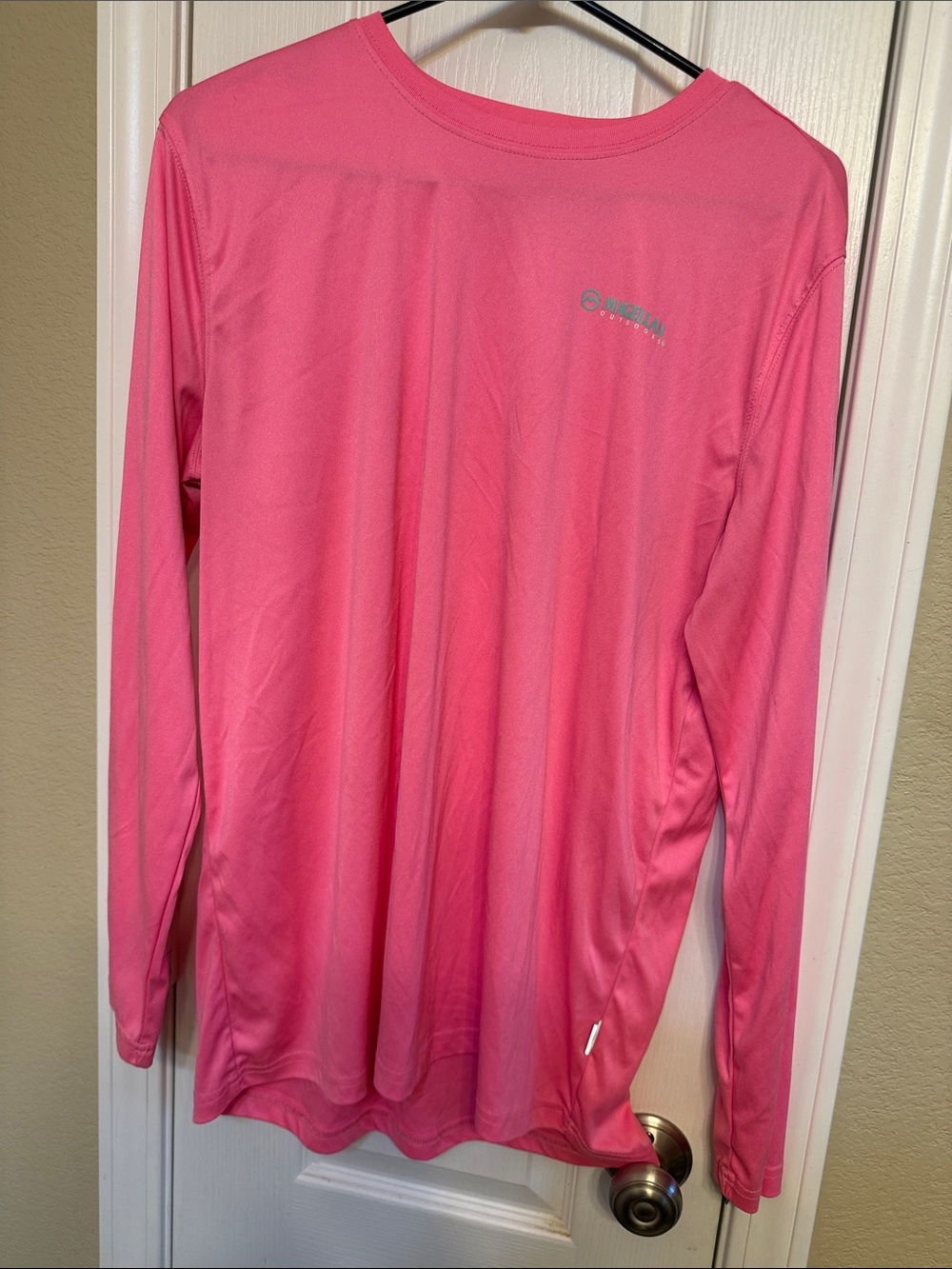 Magellan Outdoors Women's Long Sleeve Swim Top in Bright Pink